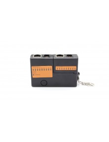 RJ45/RJ11 Network and Telephone Cable Tester with Keychain