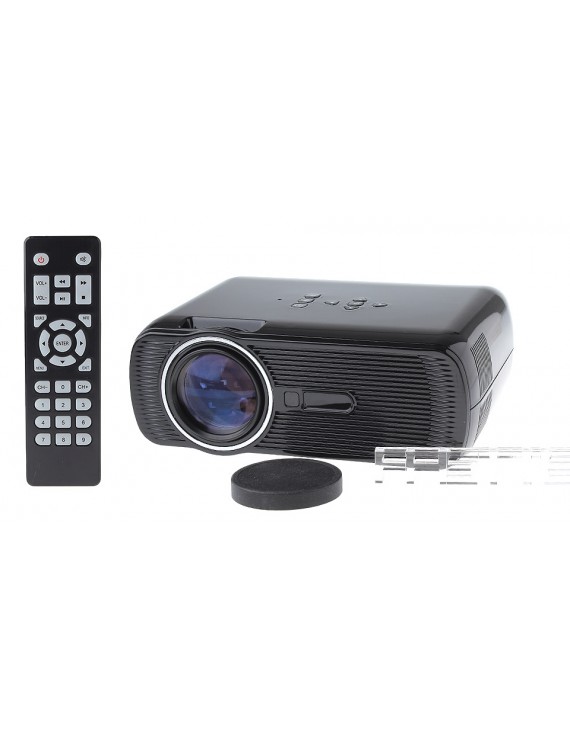 1000LM TFT LCD 800*480 Resolution 1000:1 Contrast Ratio LED Projector